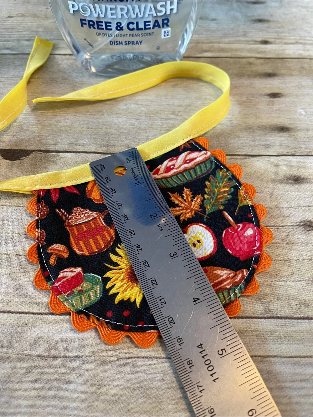 Reversible Apron Dish Soap Bottle - Dawn Powerwash - Fall/ Thanksgiving